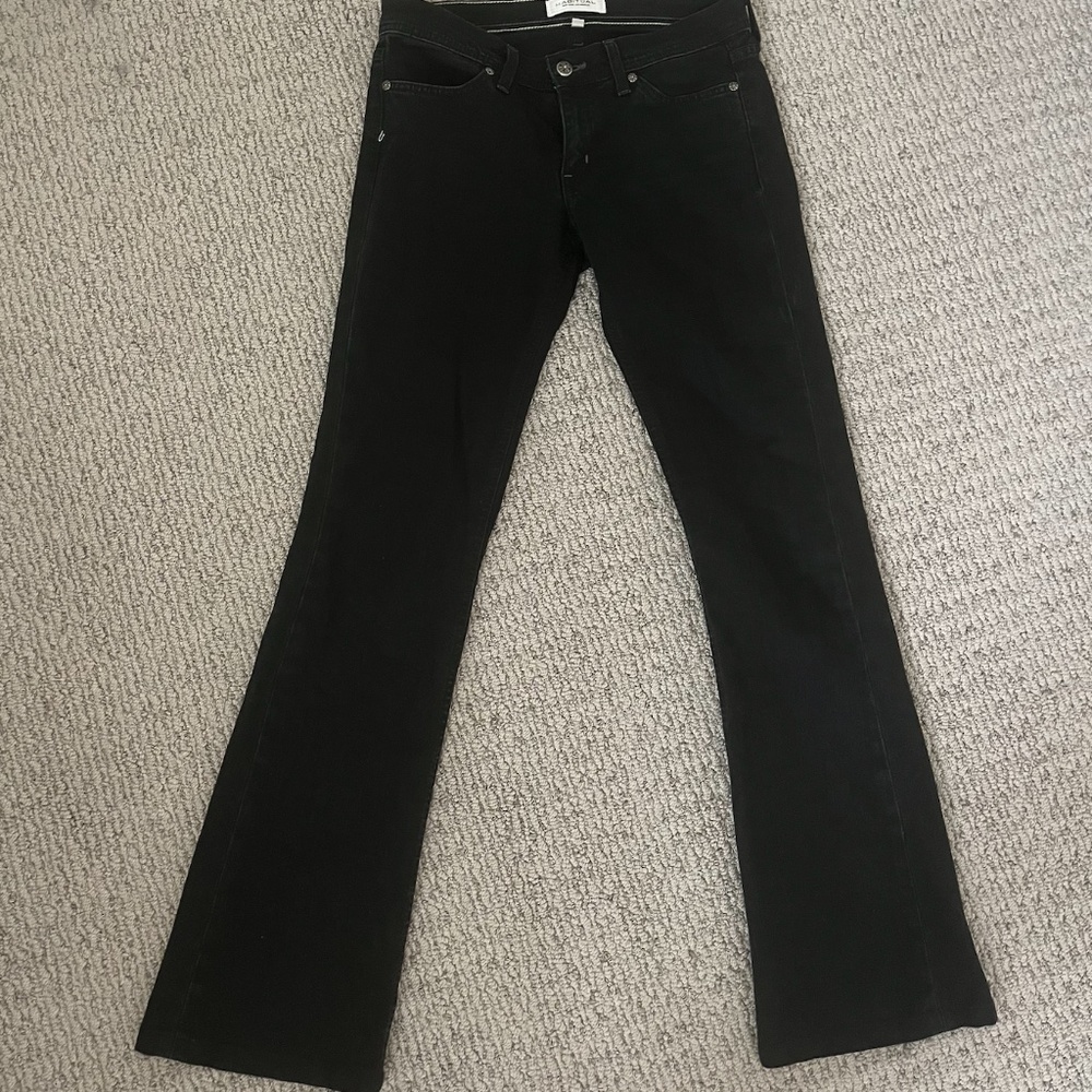 vintage low rise flare jeans